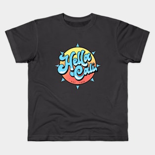 Hella Cali Blue Logo Kids T-Shirt